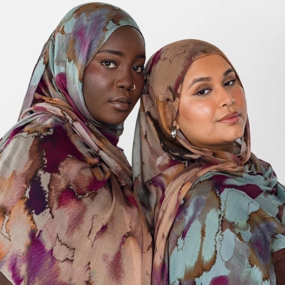 Vela Watercolor Floral Modal Hijab Standard 28x73 NWT Scarf